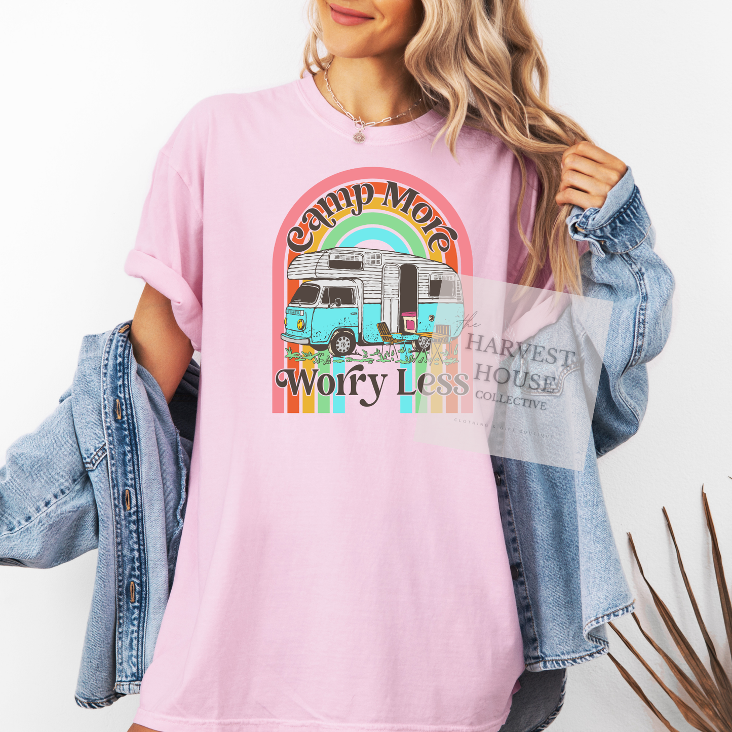 Camp More Worry Less Comfort Color Tee