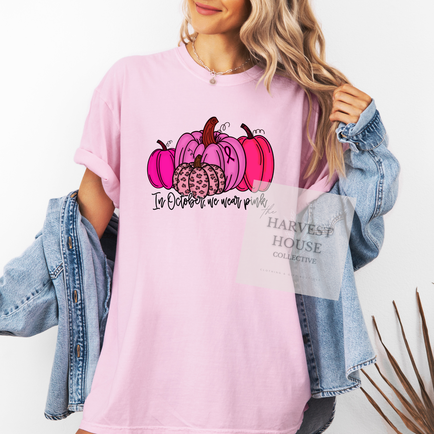 In October We Wear Pink Comfort Color Tee