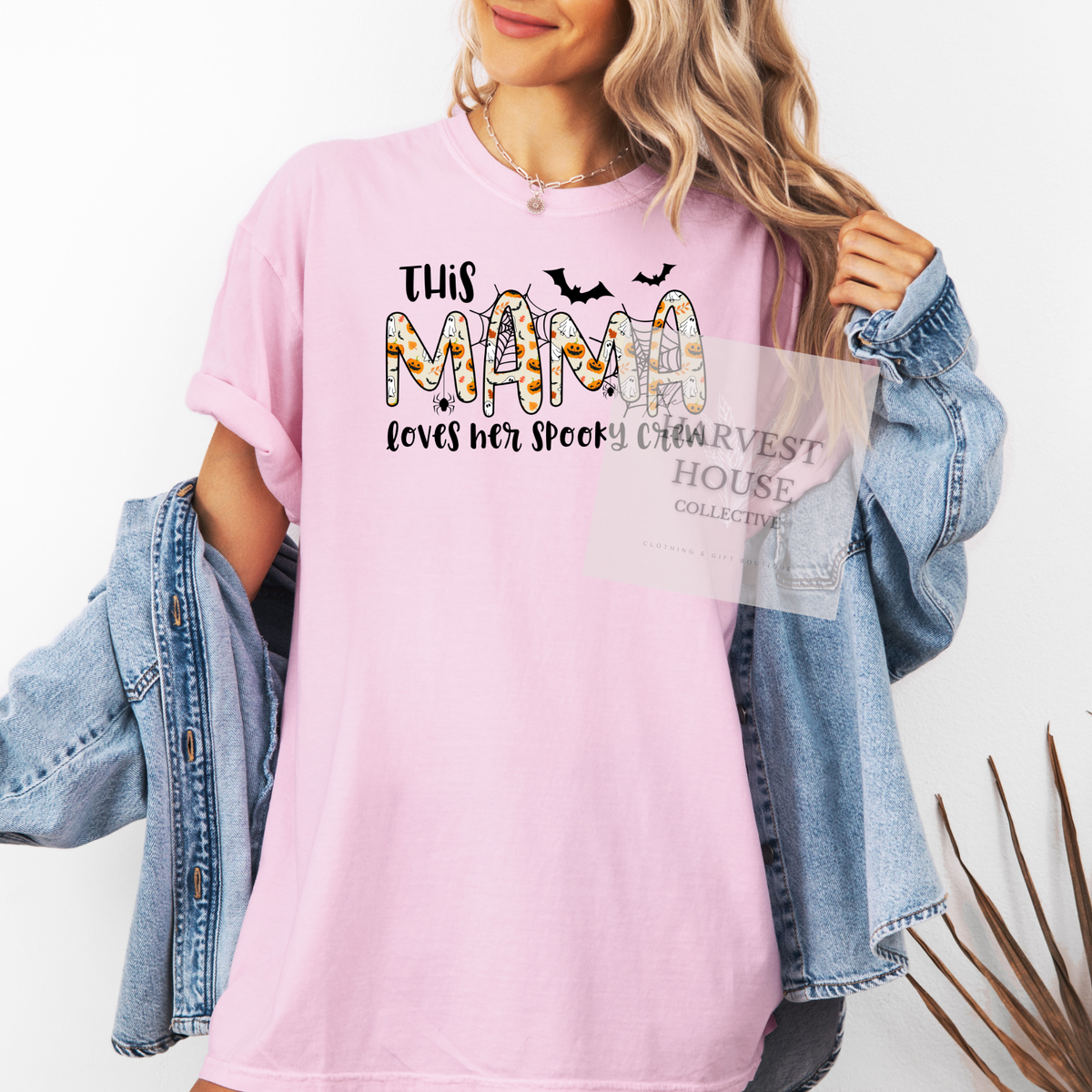 This Mama Loves Her Spooky Crew Tee