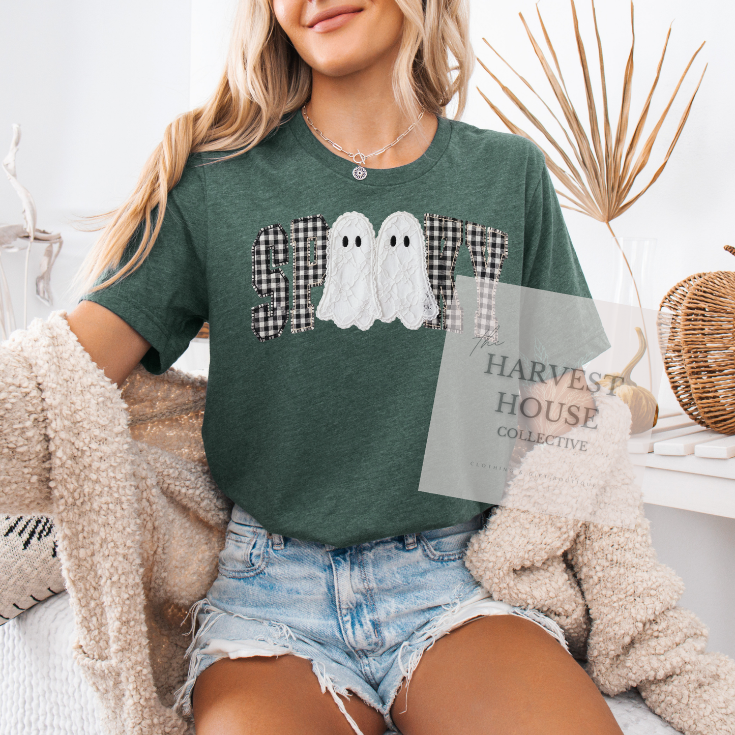 Faux Lace Spooky Shirt