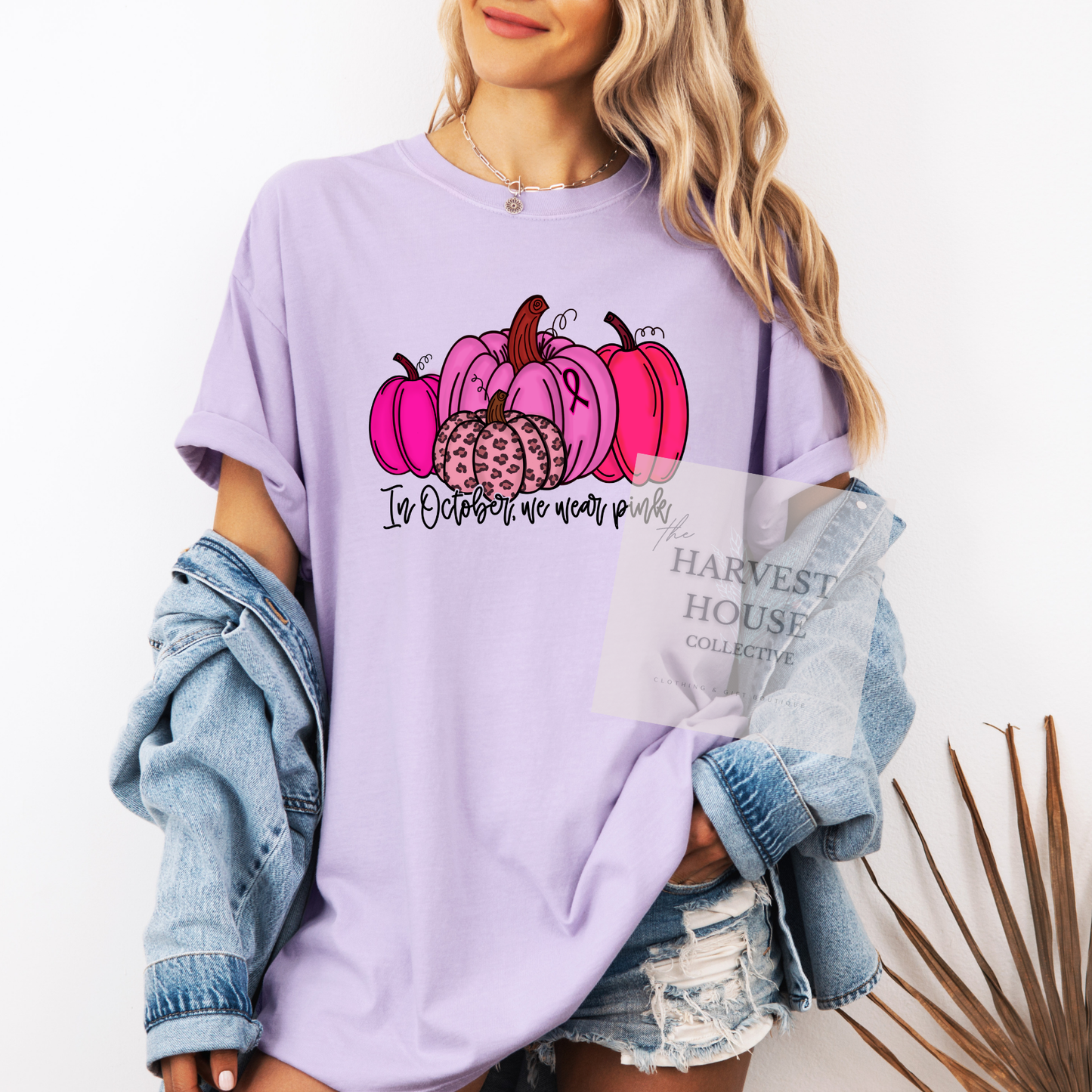 In October We Wear Pink Comfort Color Tee