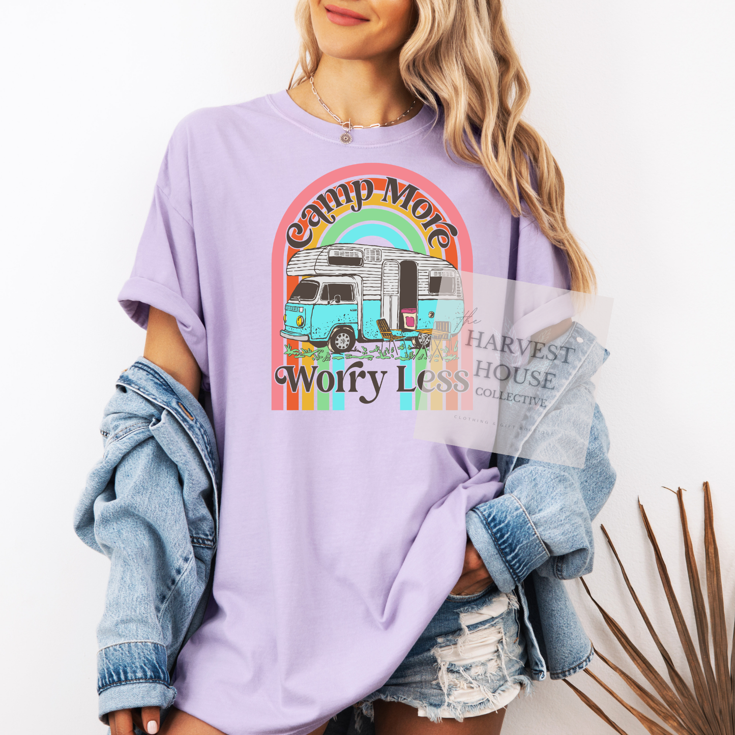 Camp More Worry Less Comfort Color Tee
