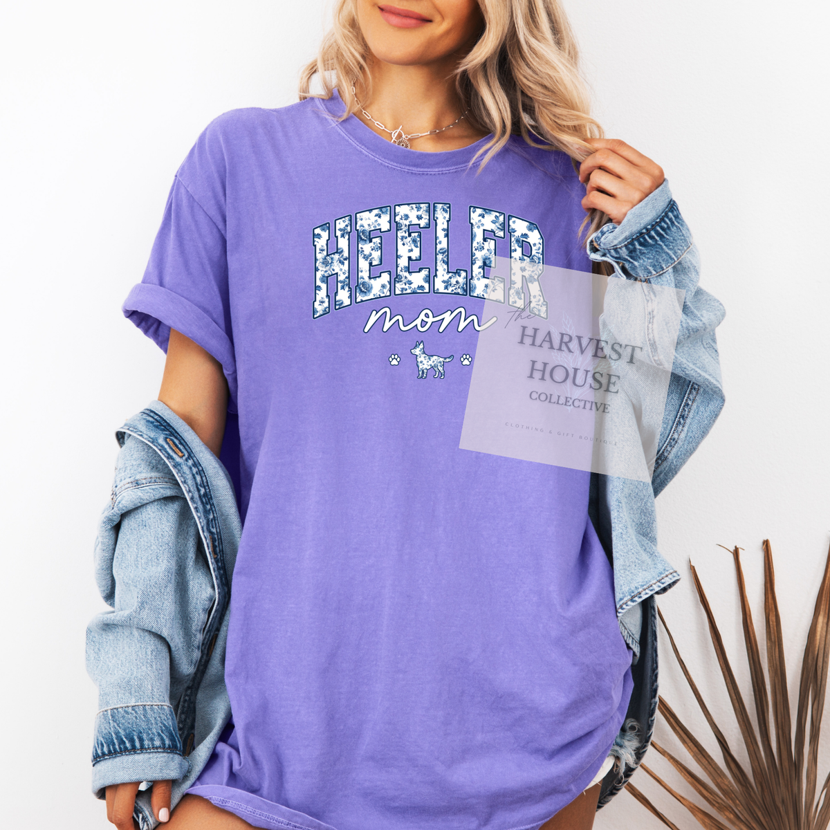 Floral Heeler Mom Shirt