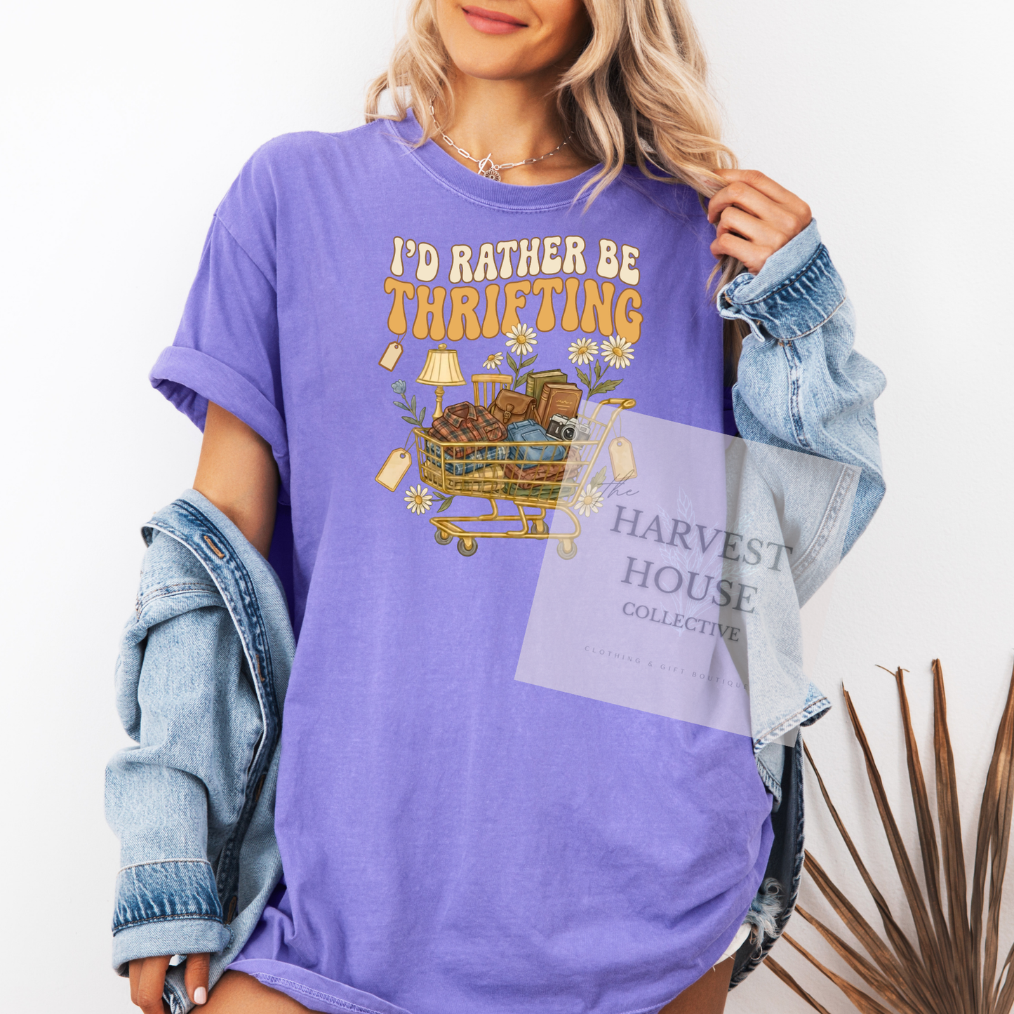 I'd Rather Be Thrifting Comfort Color Tee