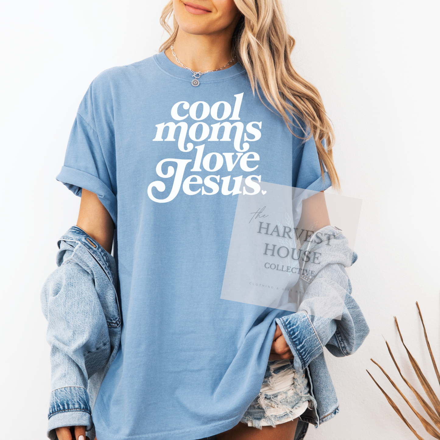 Cool Moms Love Jesus Comfort Color Tee