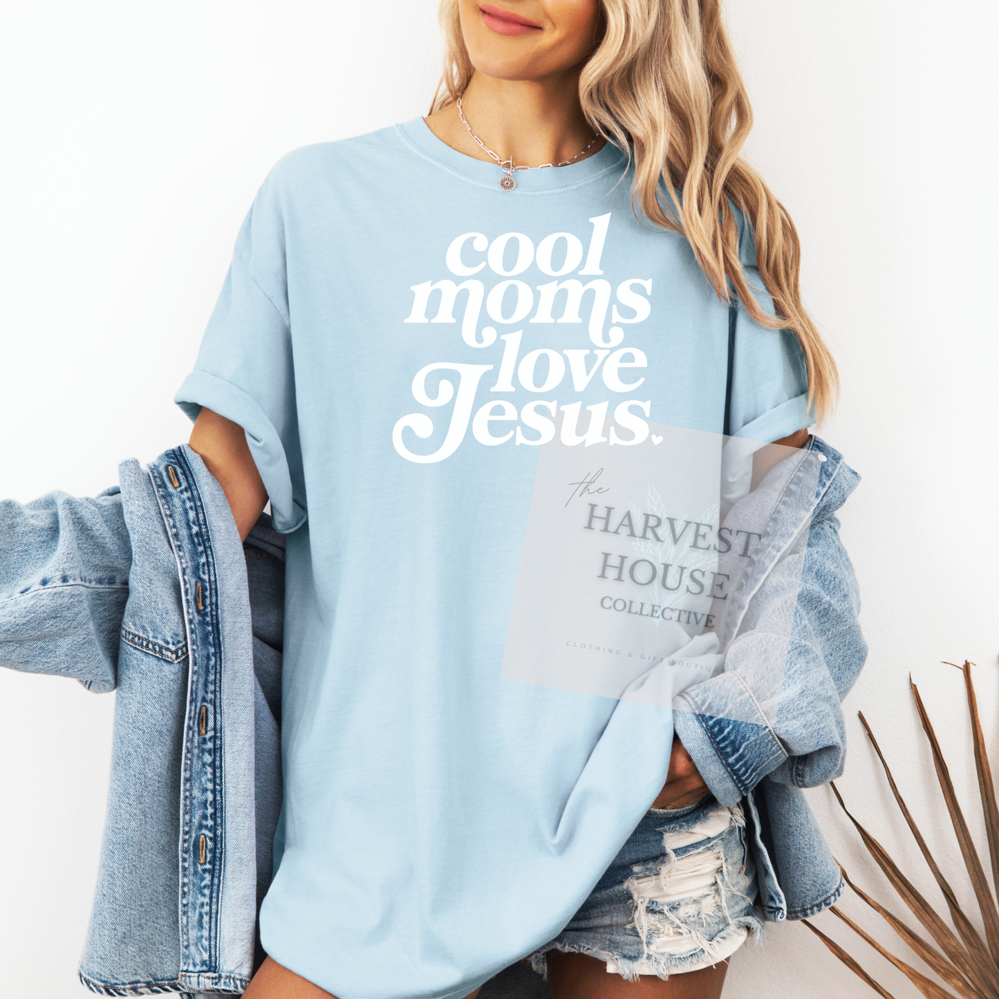 Cool Moms Love Jesus Comfort Color Tee