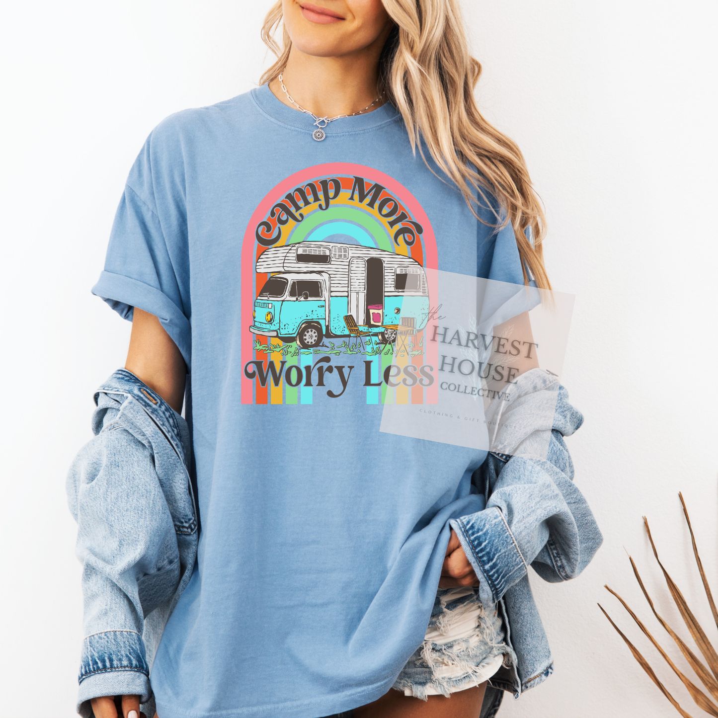 Camp More Worry Less Comfort Color Tee