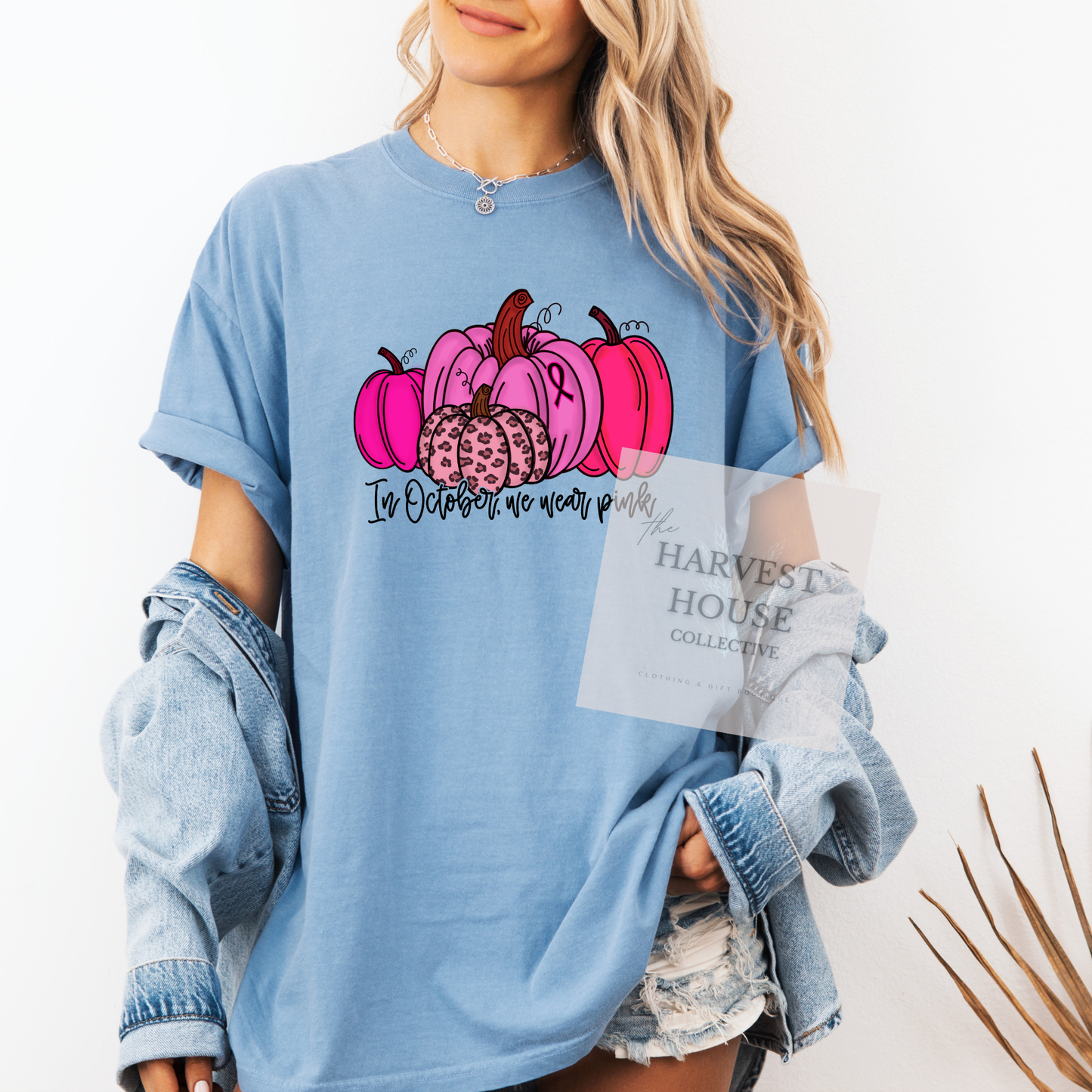In October We Wear Pink Comfort Color Tee