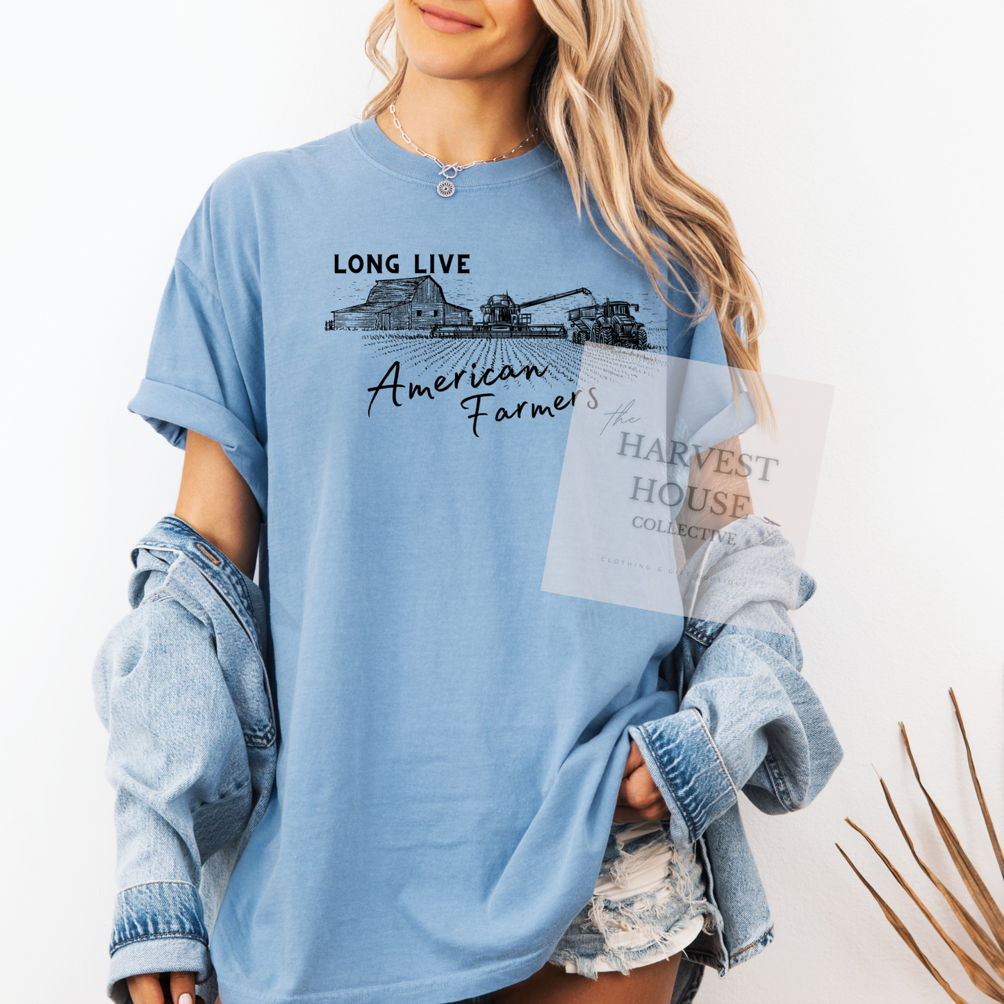 Long Live American Farmers Comfort Color Tee
