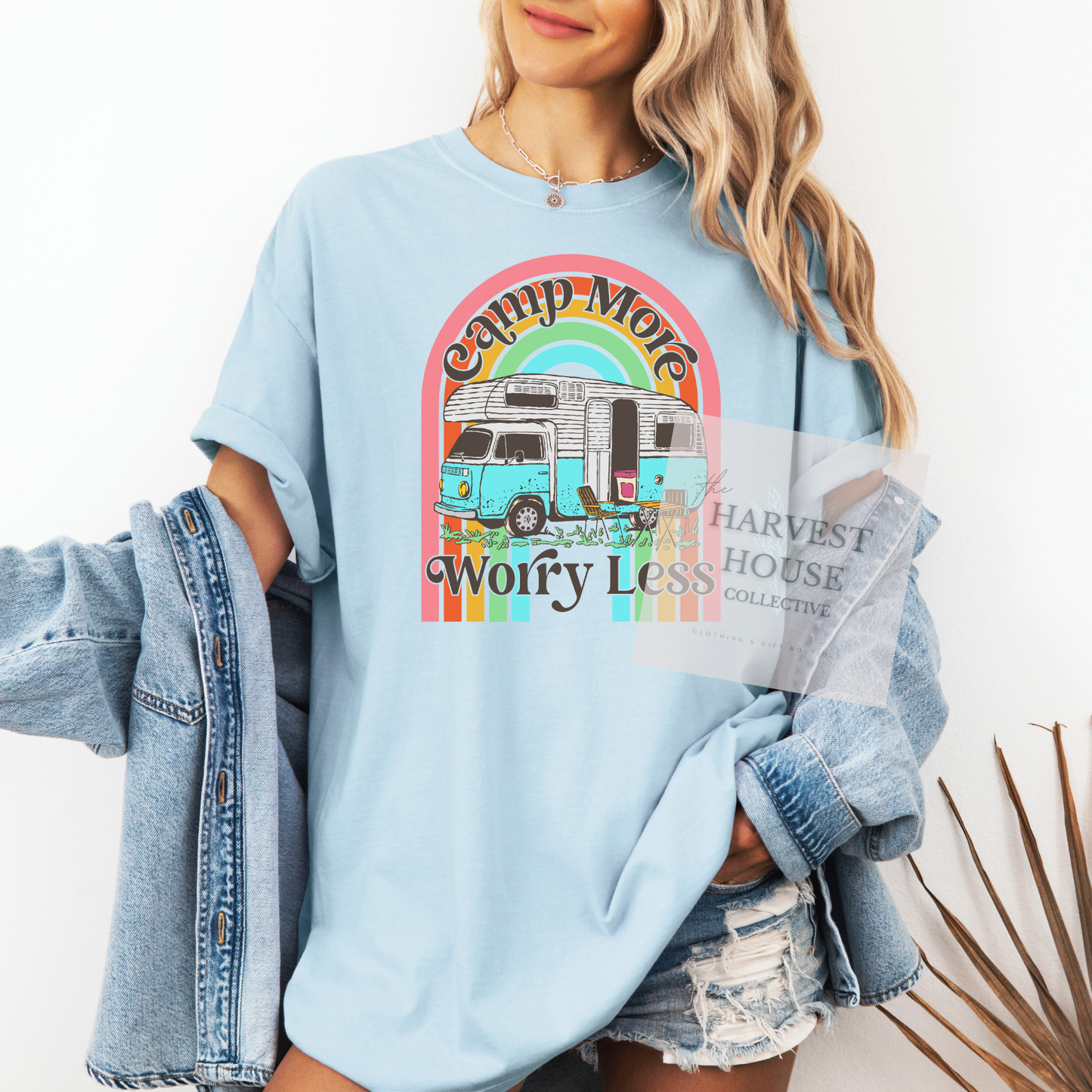 Camp More Worry Less Comfort Color Tee