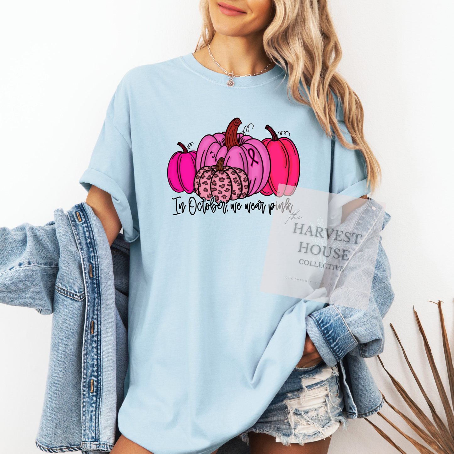 In October We Wear Pink Comfort Color Tee