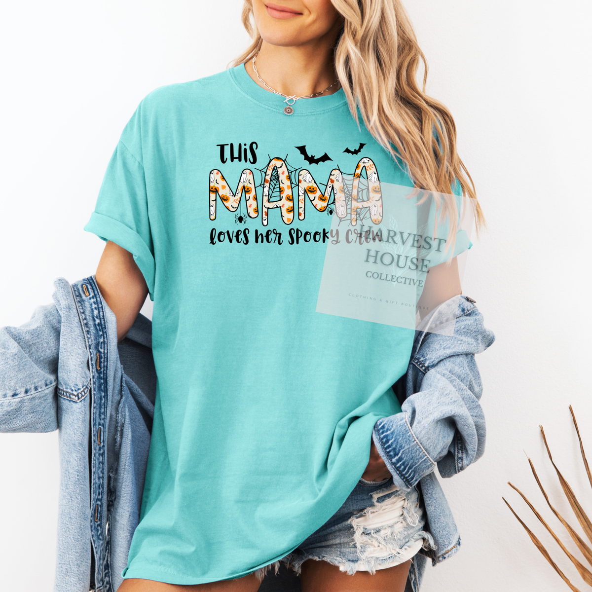 This Mama Loves Her Spooky Crew Tee