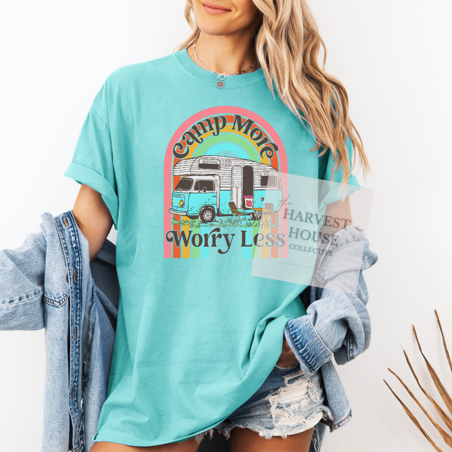 Camp More Worry Less Comfort Color Tee