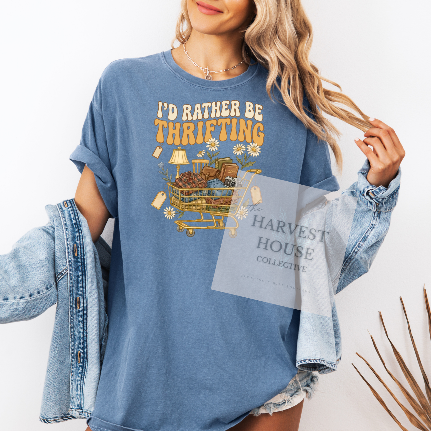 I'd Rather Be Thrifting Comfort Color Tee