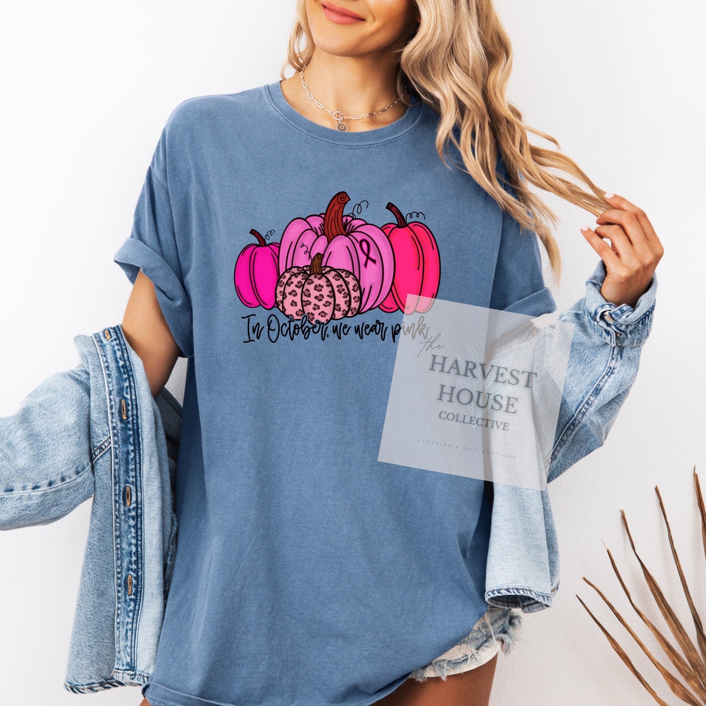 In October We Wear Pink Comfort Color Tee