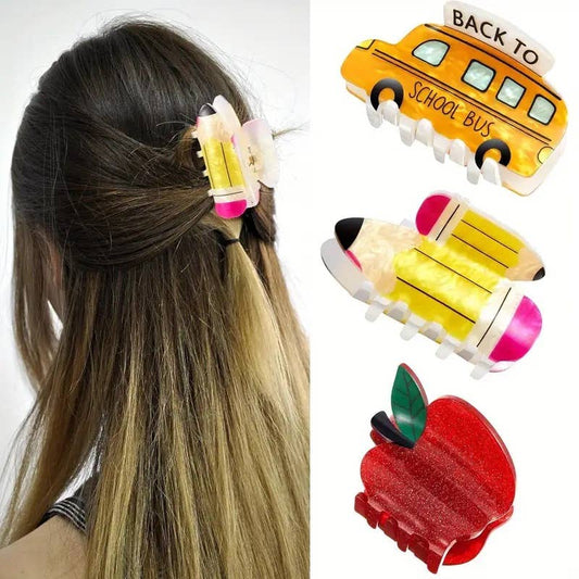 🍎Back to School Hair Clips