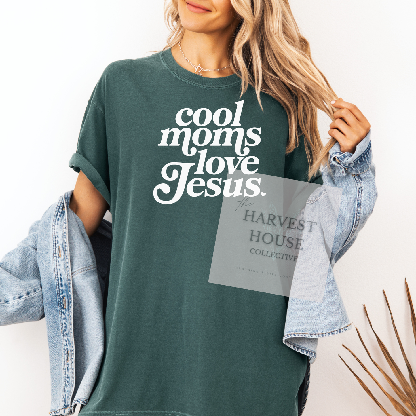 Cool Moms Love Jesus Comfort Color Tee