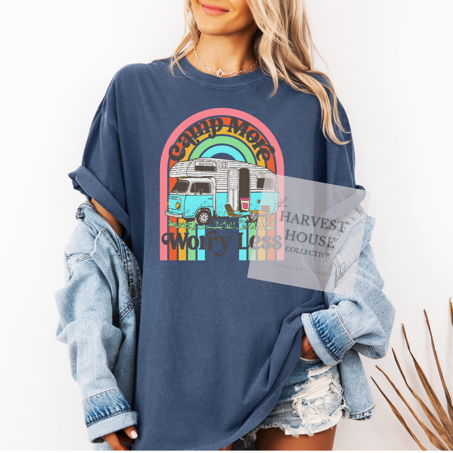 Camp More Worry Less Comfort Color Tee