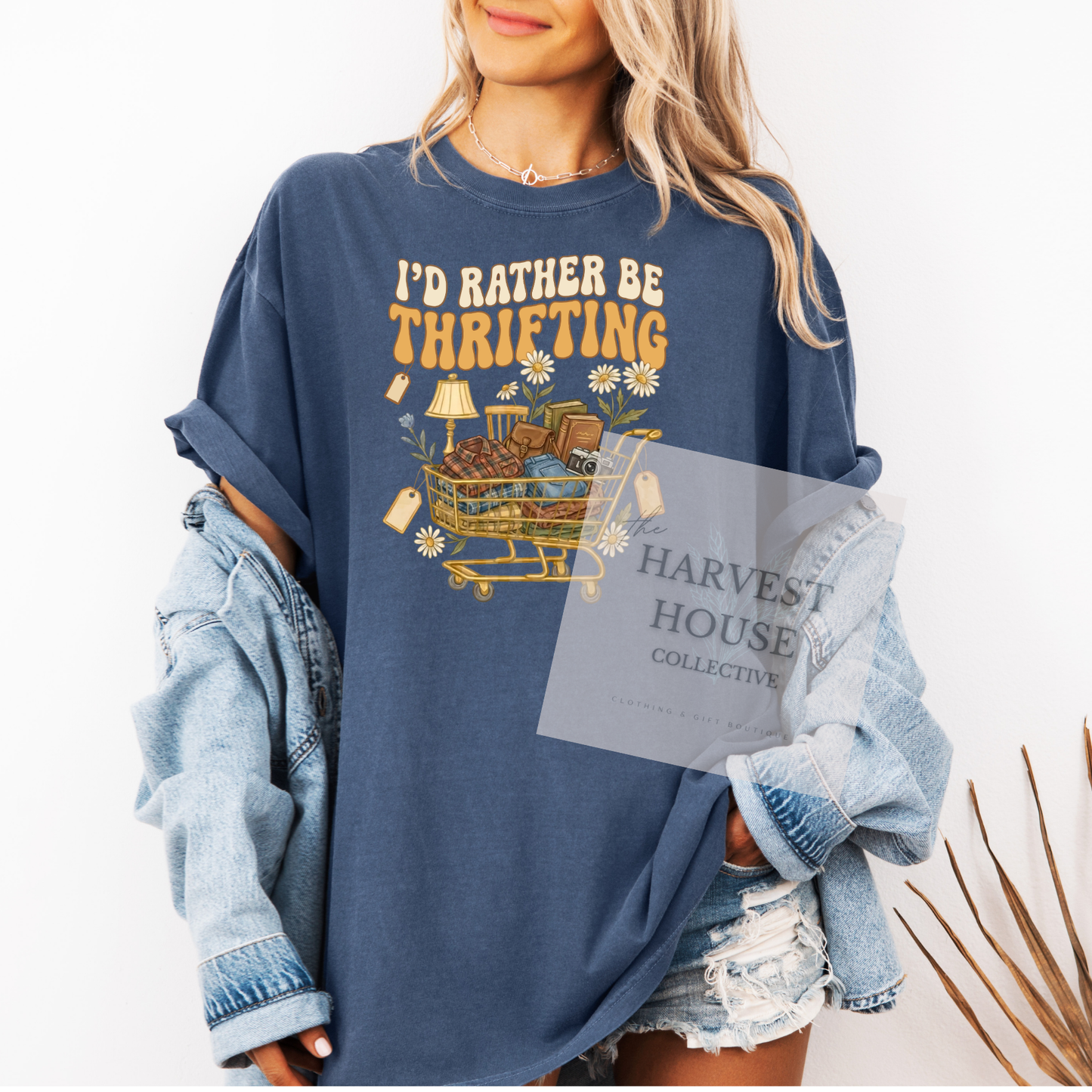 I'd Rather Be Thrifting Comfort Color Tee