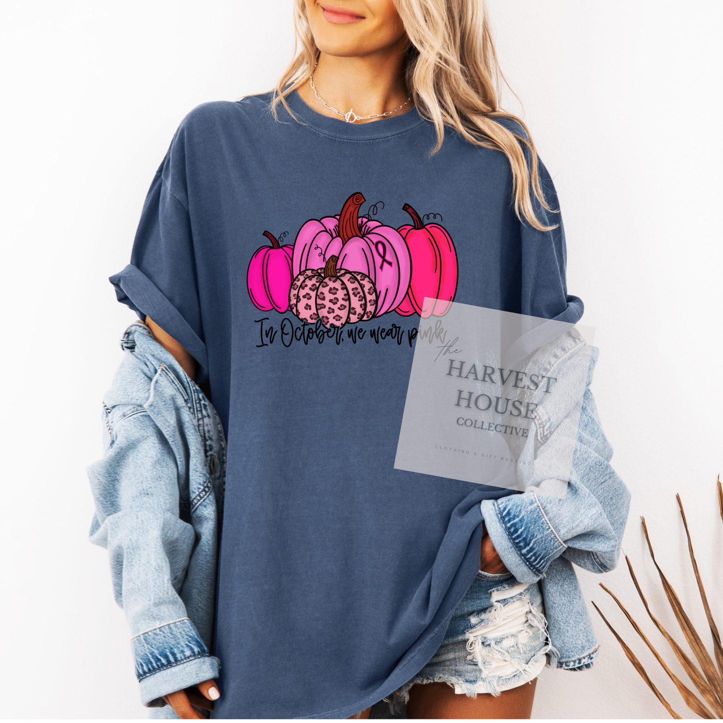 In October We Wear Pink Comfort Color Tee