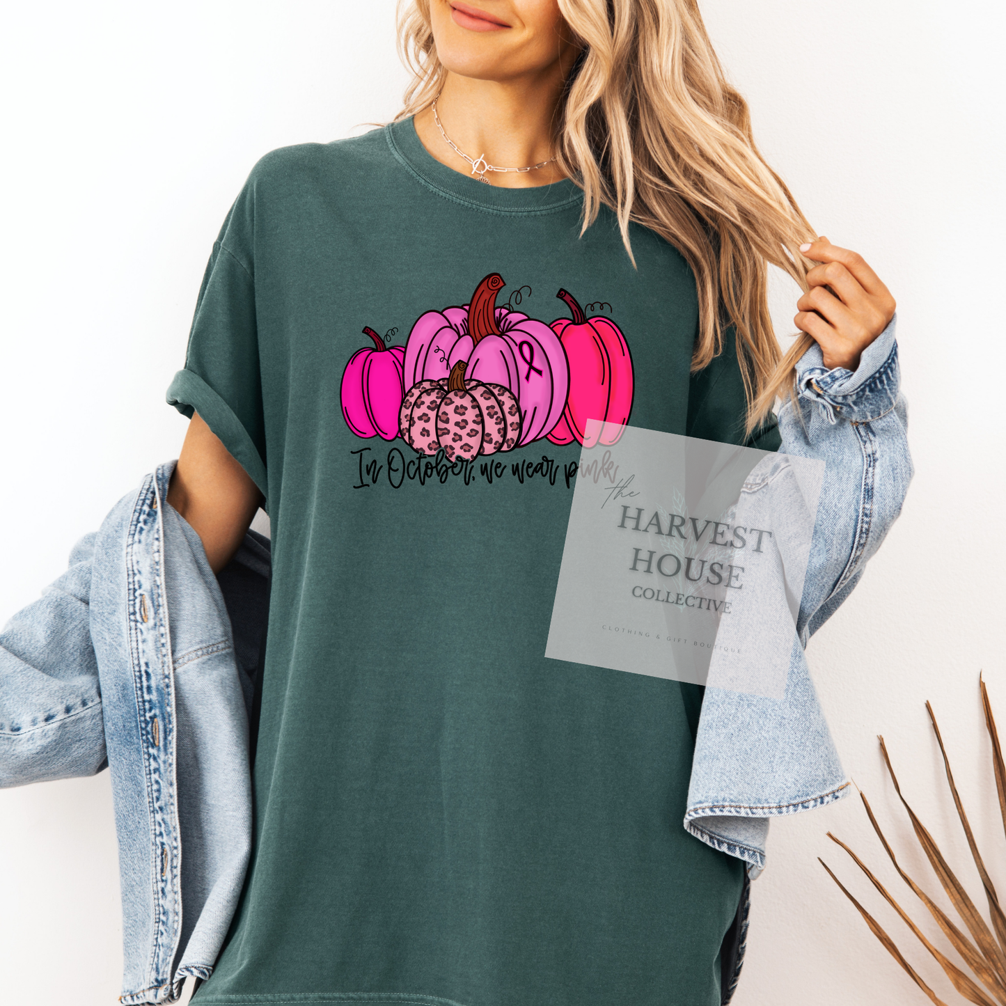 In October We Wear Pink Comfort Color Tee