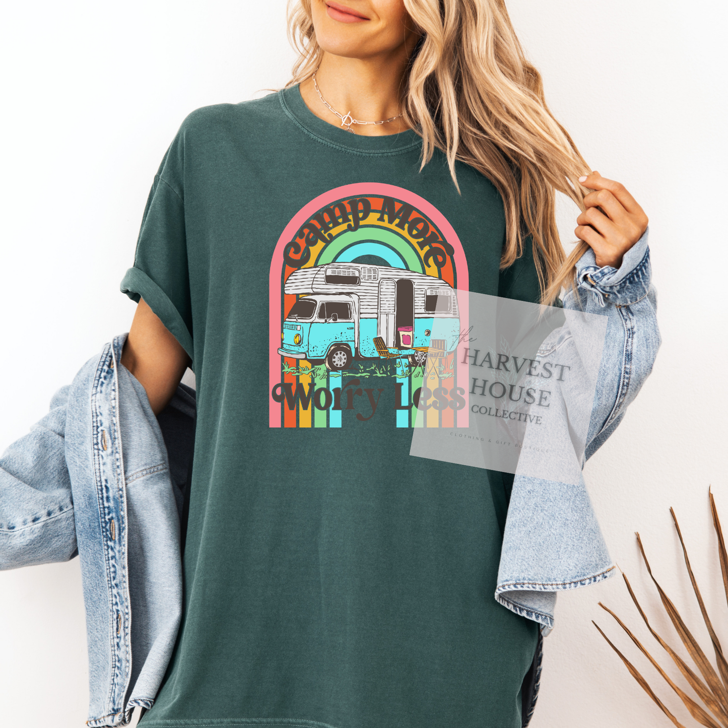 Camp More Worry Less Comfort Color Tee