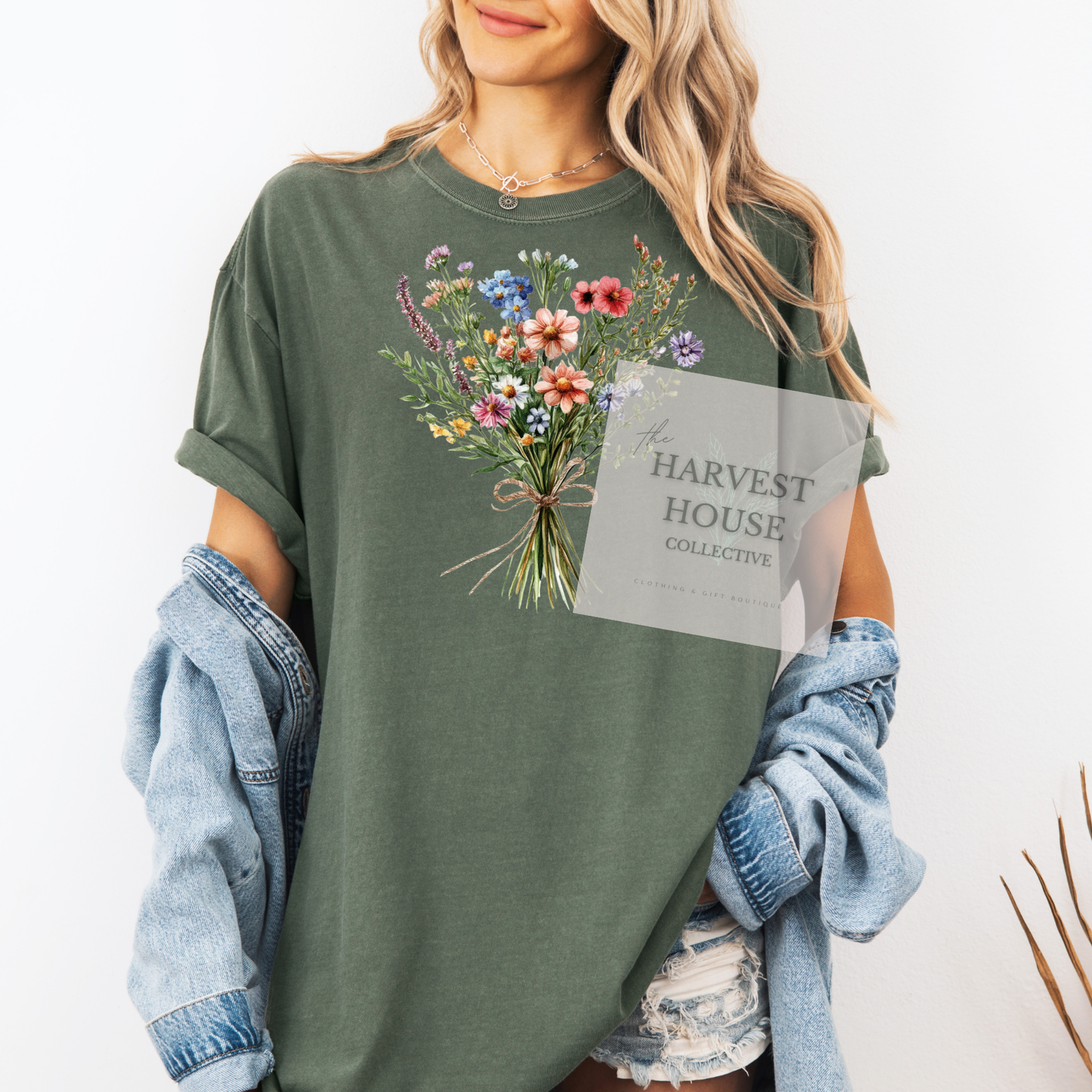 Floral Bouquet Comfort Color Tee