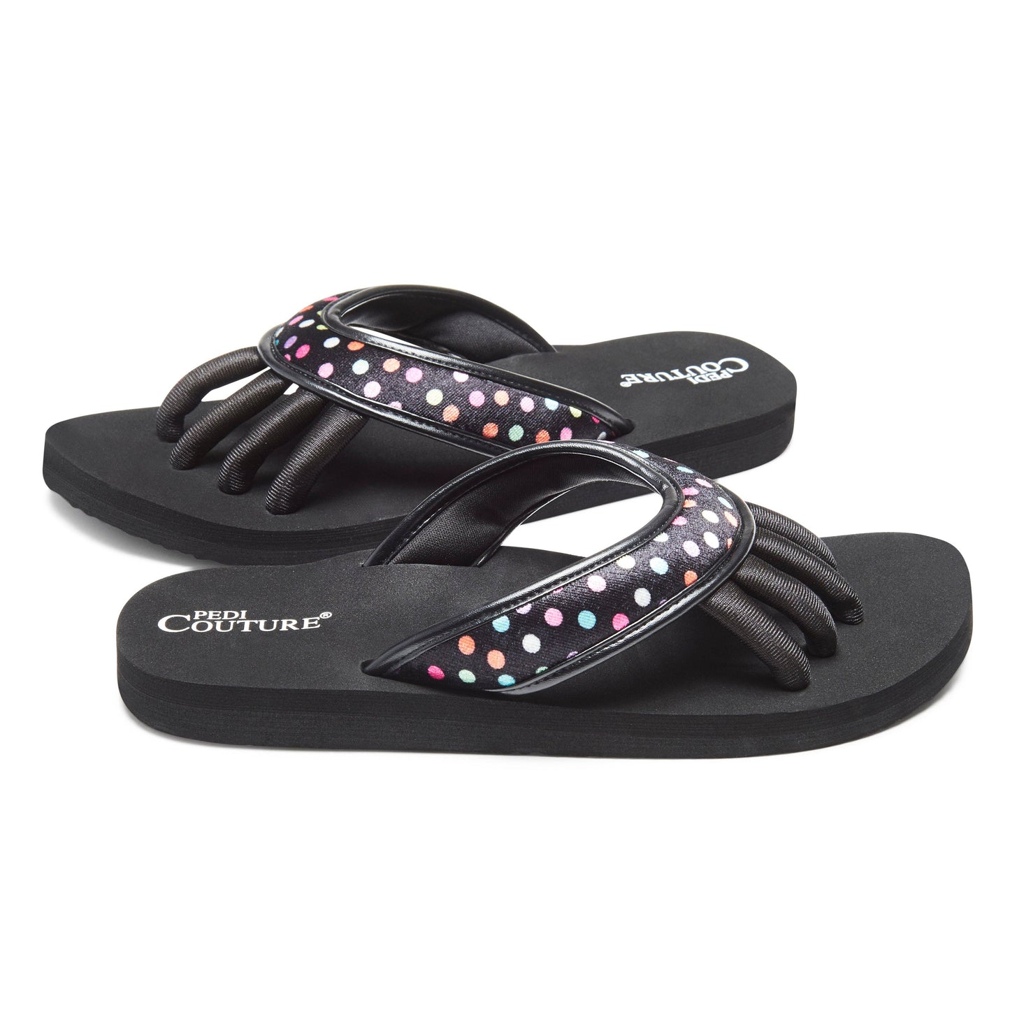 Polka Dot Toe Separator Sandals