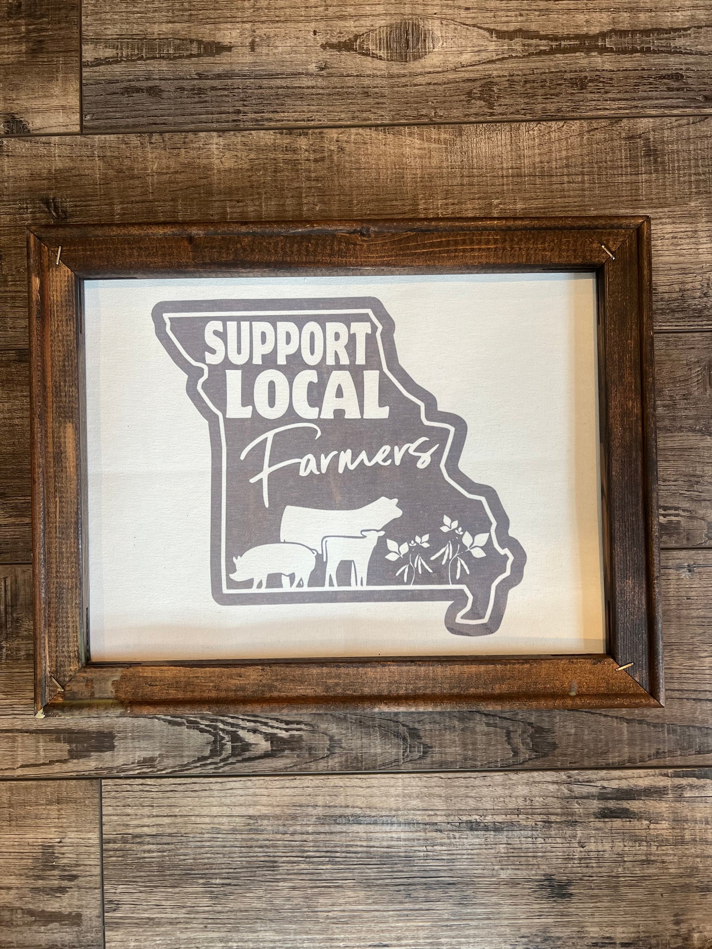 Support Local Farmers Canvas