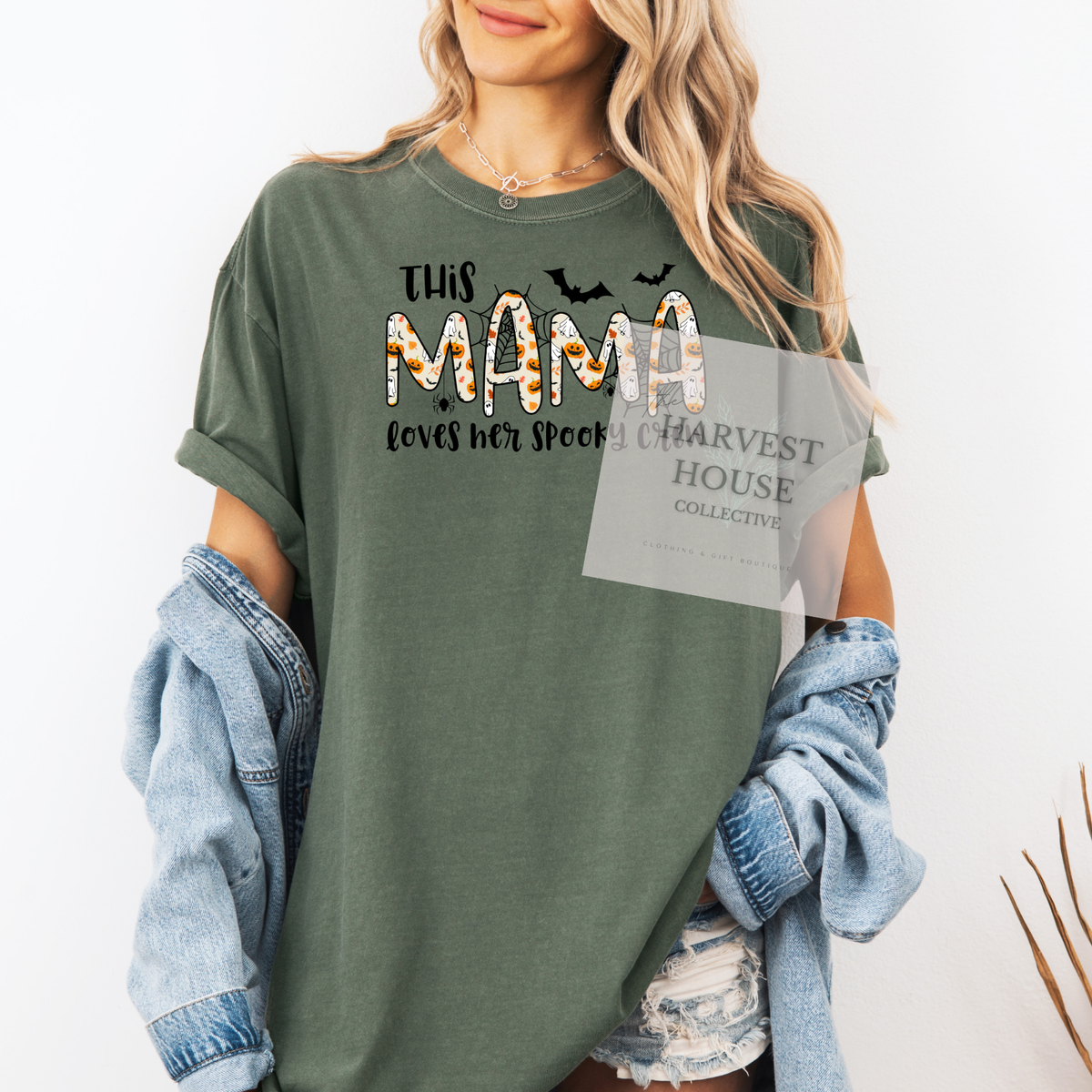 This Mama Loves Her Spooky Crew Tee