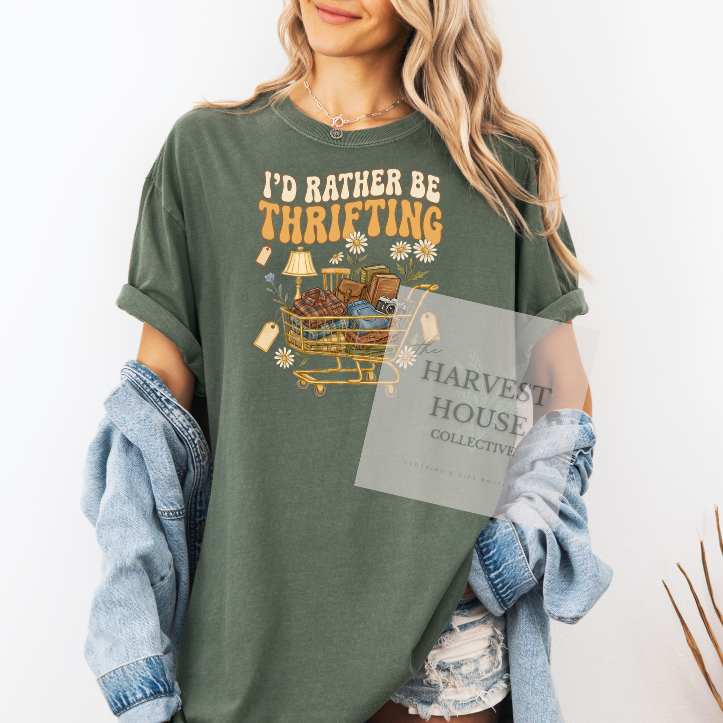 I'd Rather Be Thrifting Comfort Color Tee