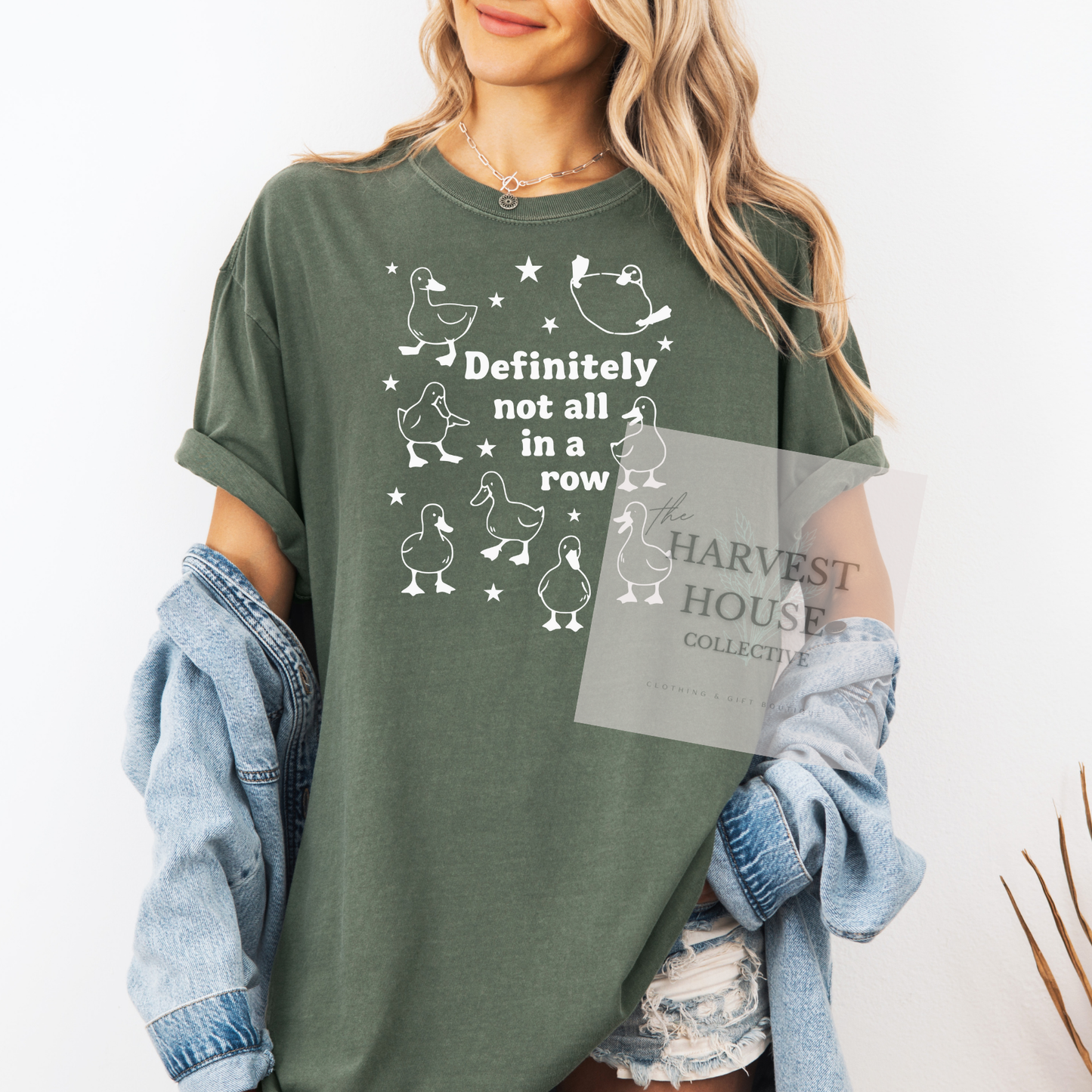 Ducks In A Row Comfort Color Tee