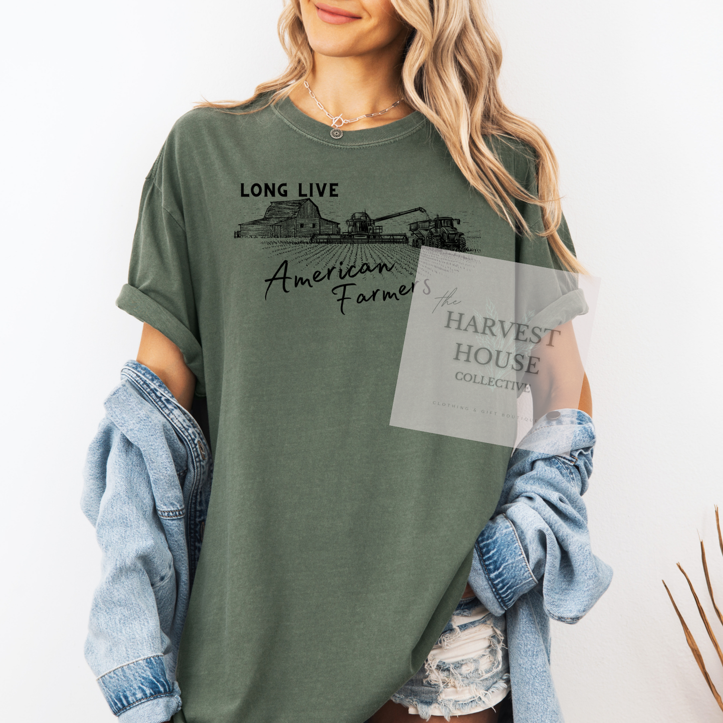 Long Live American Farmers Comfort Color Tee