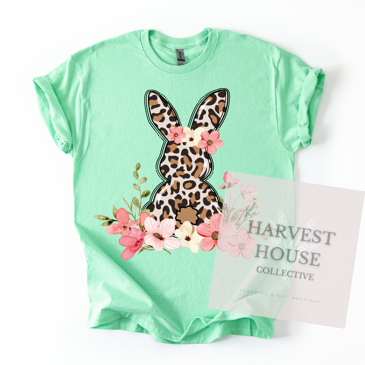 Leopard Easter Bunny Tee