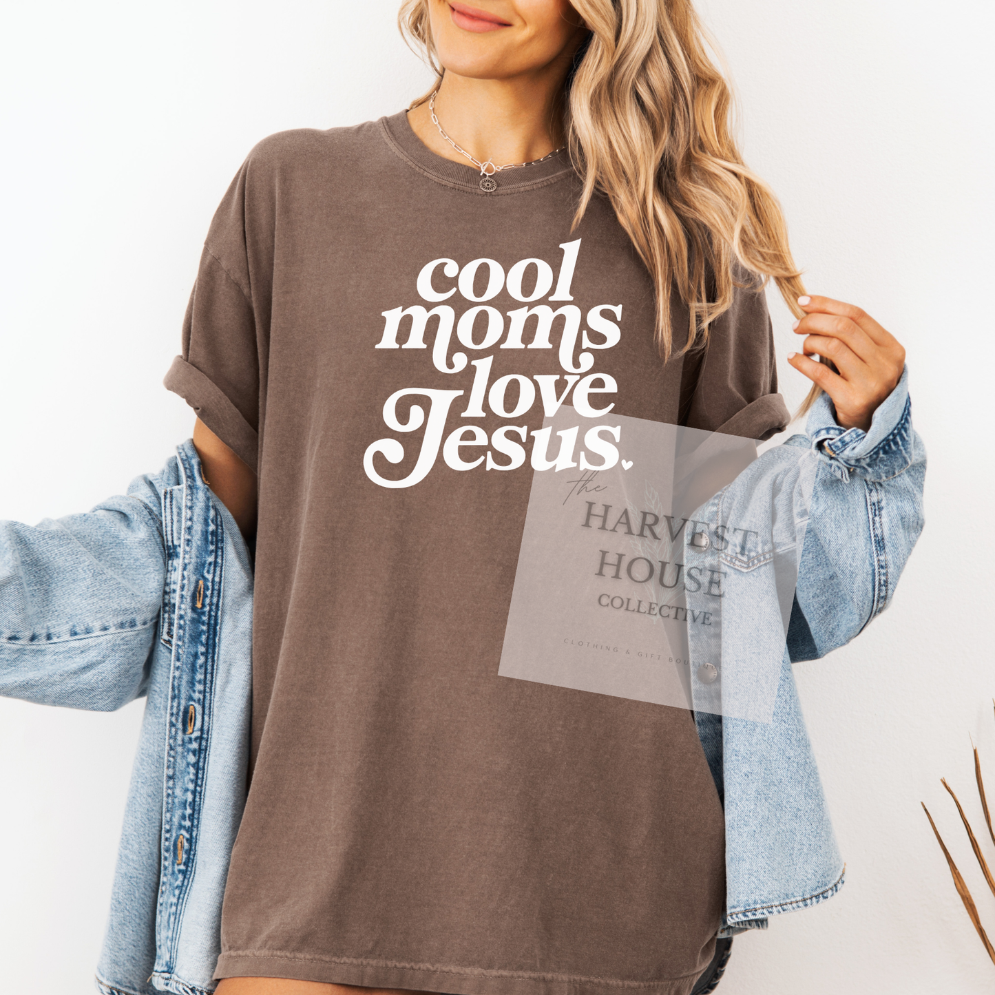 Cool Moms Love Jesus Comfort Color Tee