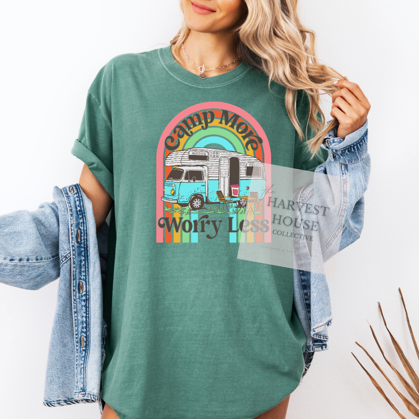 Camp More Worry Less Comfort Color Tee