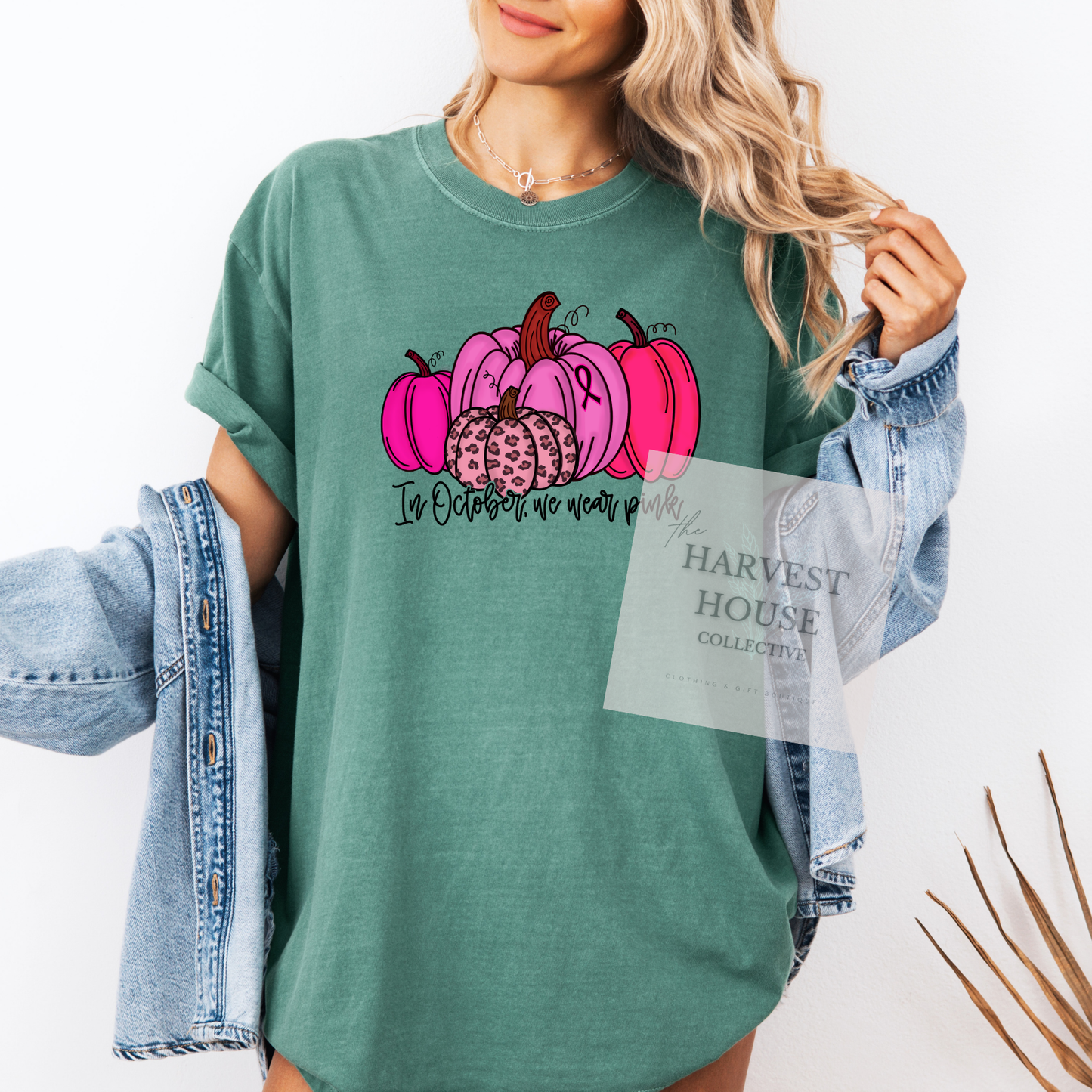 In October We Wear Pink Comfort Color Tee
