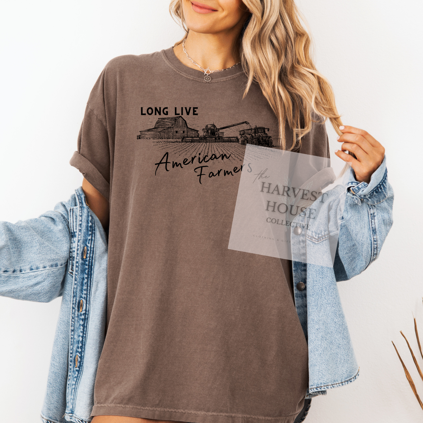 Long Live American Farmers Comfort Color Tee