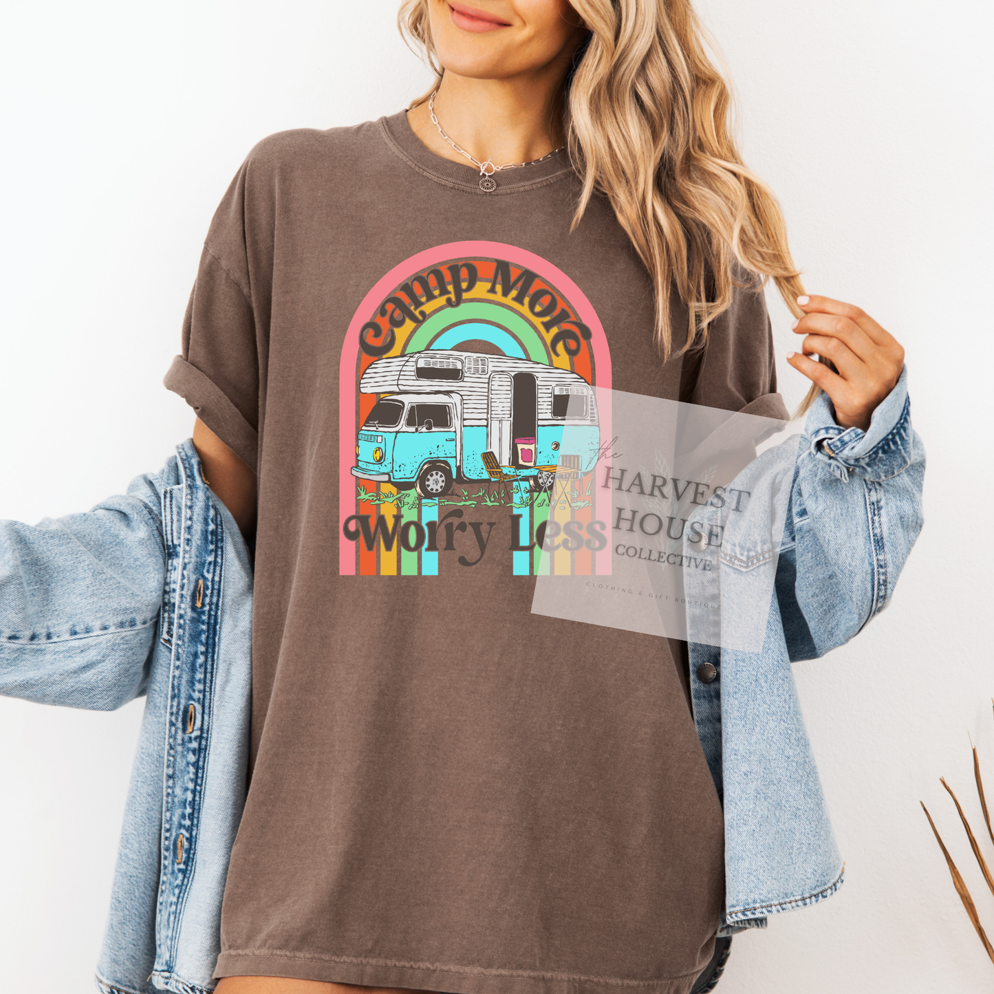Camp More Worry Less Comfort Color Tee
