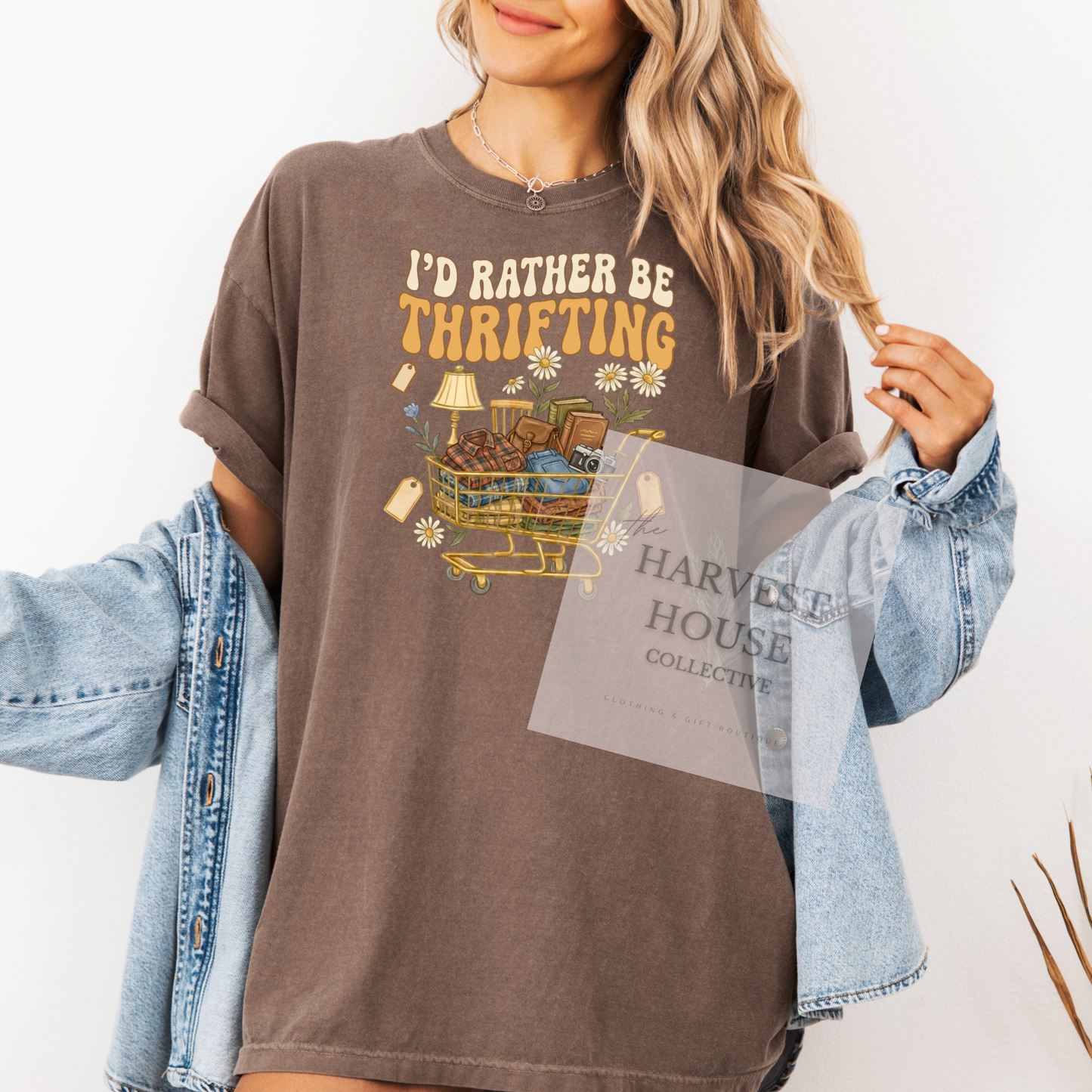 I'd Rather Be Thrifting Comfort Color Tee