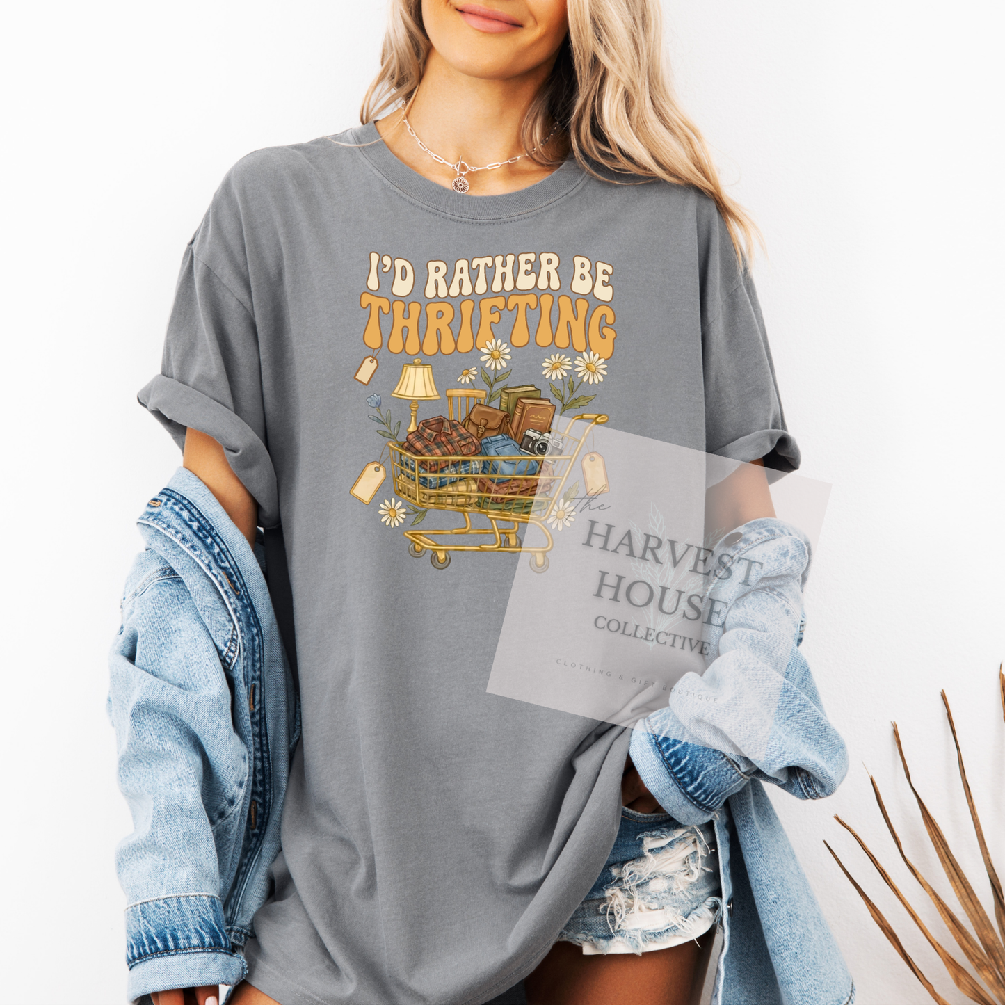 I'd Rather Be Thrifting Comfort Color Tee