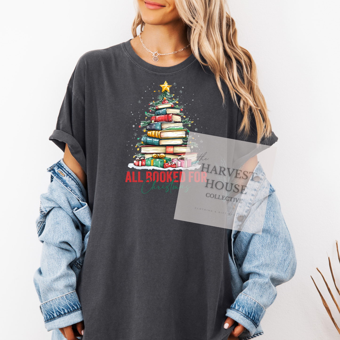 All Booked For Christmas Shirt