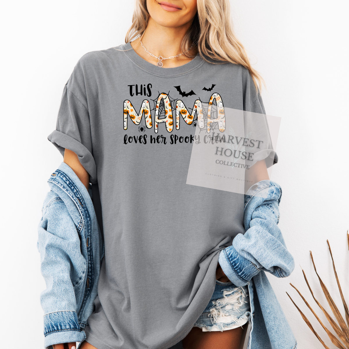 This Mama Loves Her Spooky Crew Tee