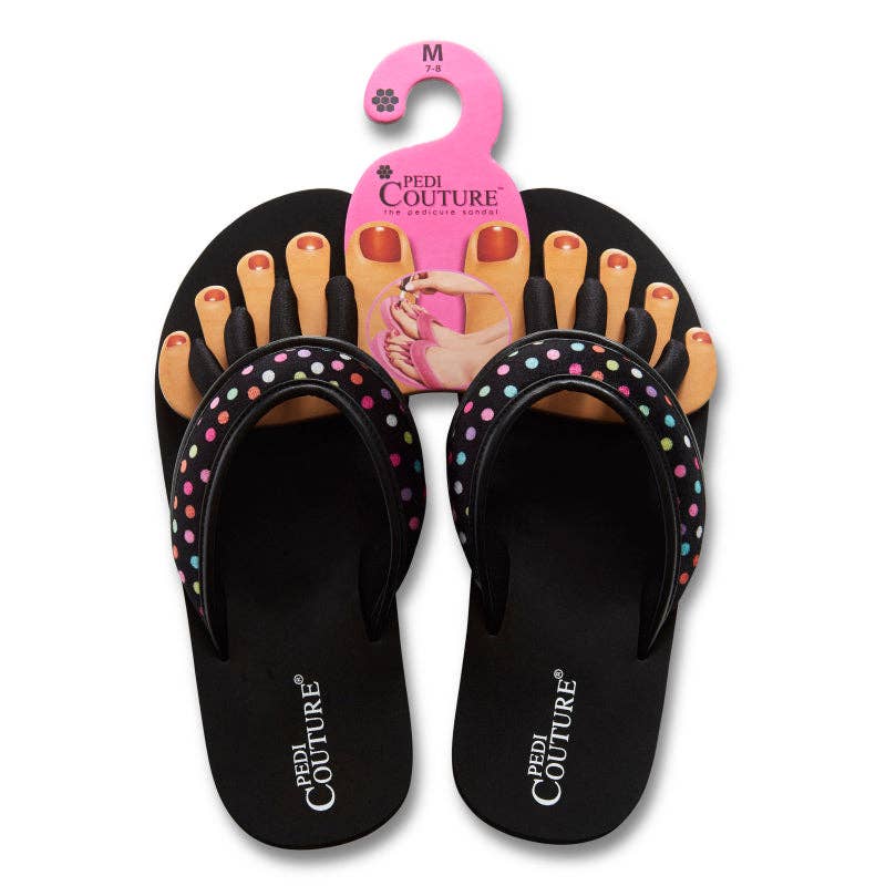 Polka Dot Toe Separator Sandals