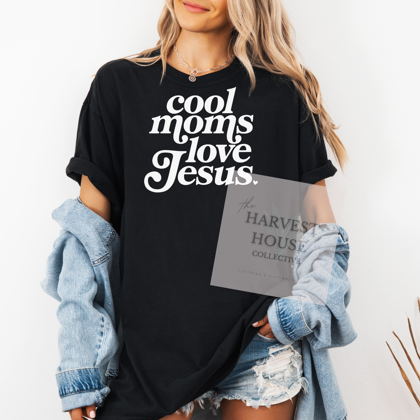 Cool Moms Love Jesus Comfort Color Tee
