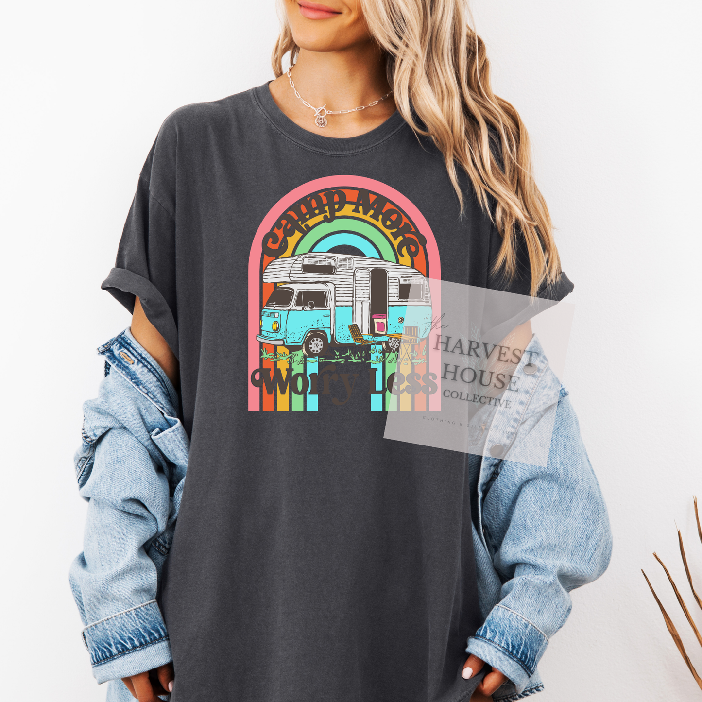 Camp More Worry Less Comfort Color Tee