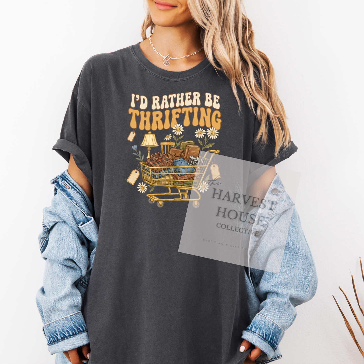 I'd Rather Be Thrifting Comfort Color Tee