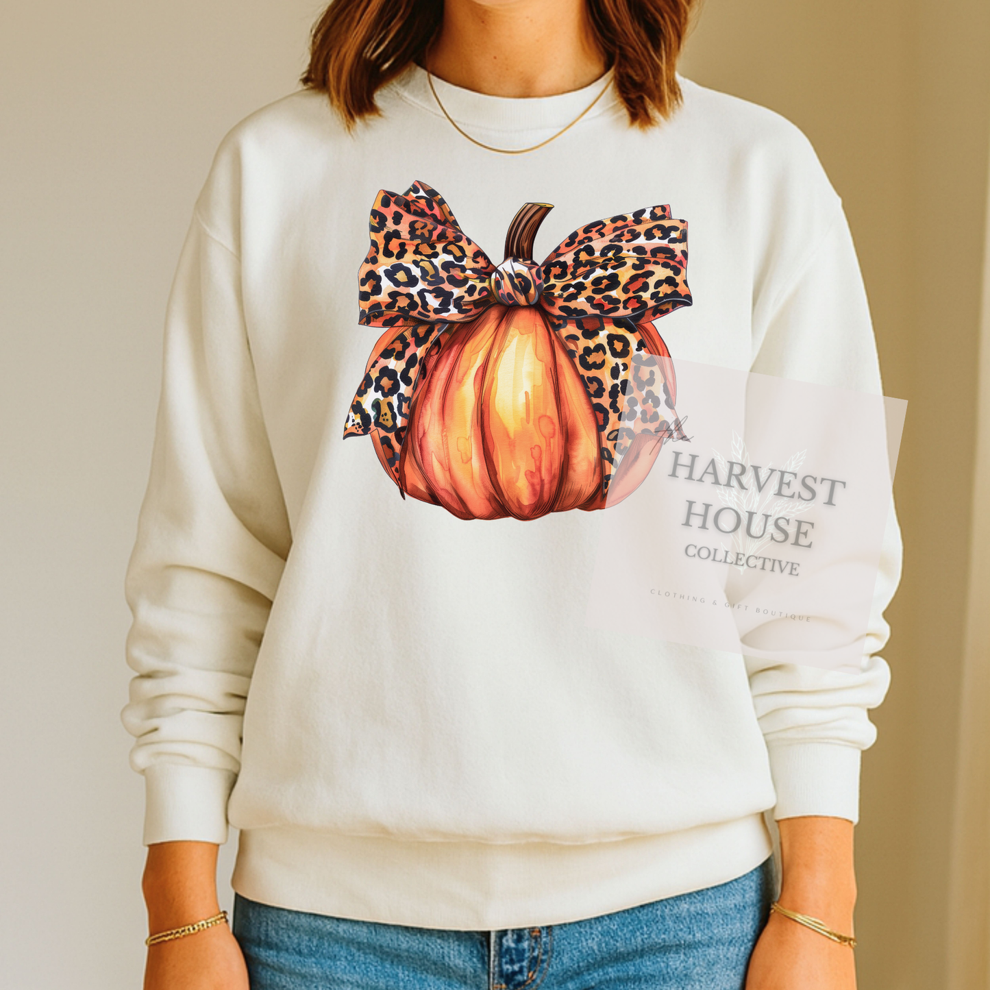 Leopard Pumpkin Crewneck