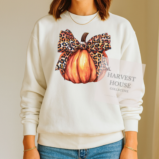 Leopard Pumpkin Crewneck