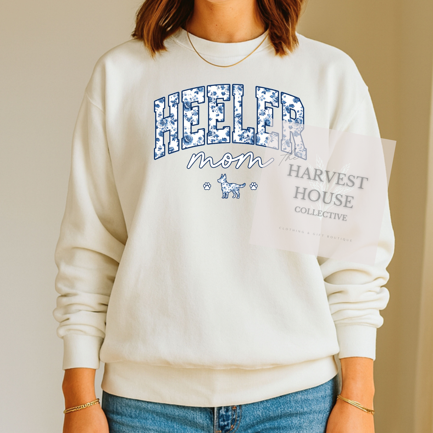 Floral Heeler Mom Shirt